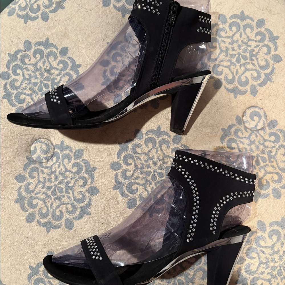 Onex Black and Silver Heels - Picture 2 of 15